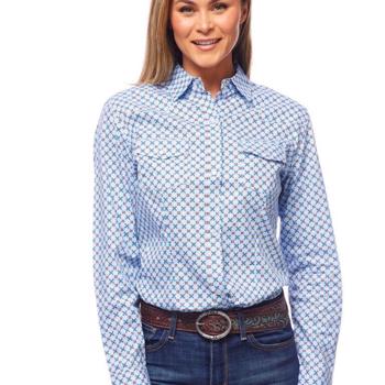 Rodeo Clothing Ladies' Shirt - Delicate Cornflower